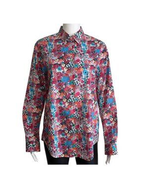 Xacus Jonna Italy Button-Down Floral Shirt – Size M